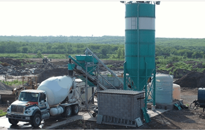 Planta dosificadora en seco para concreto IMER ORU JUST